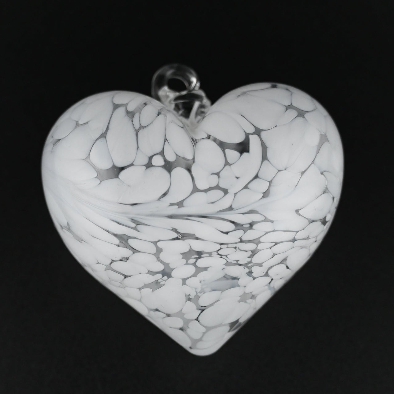 Carpathi Heart Ornament Collection: Hand-Blown Crystal Set of Four