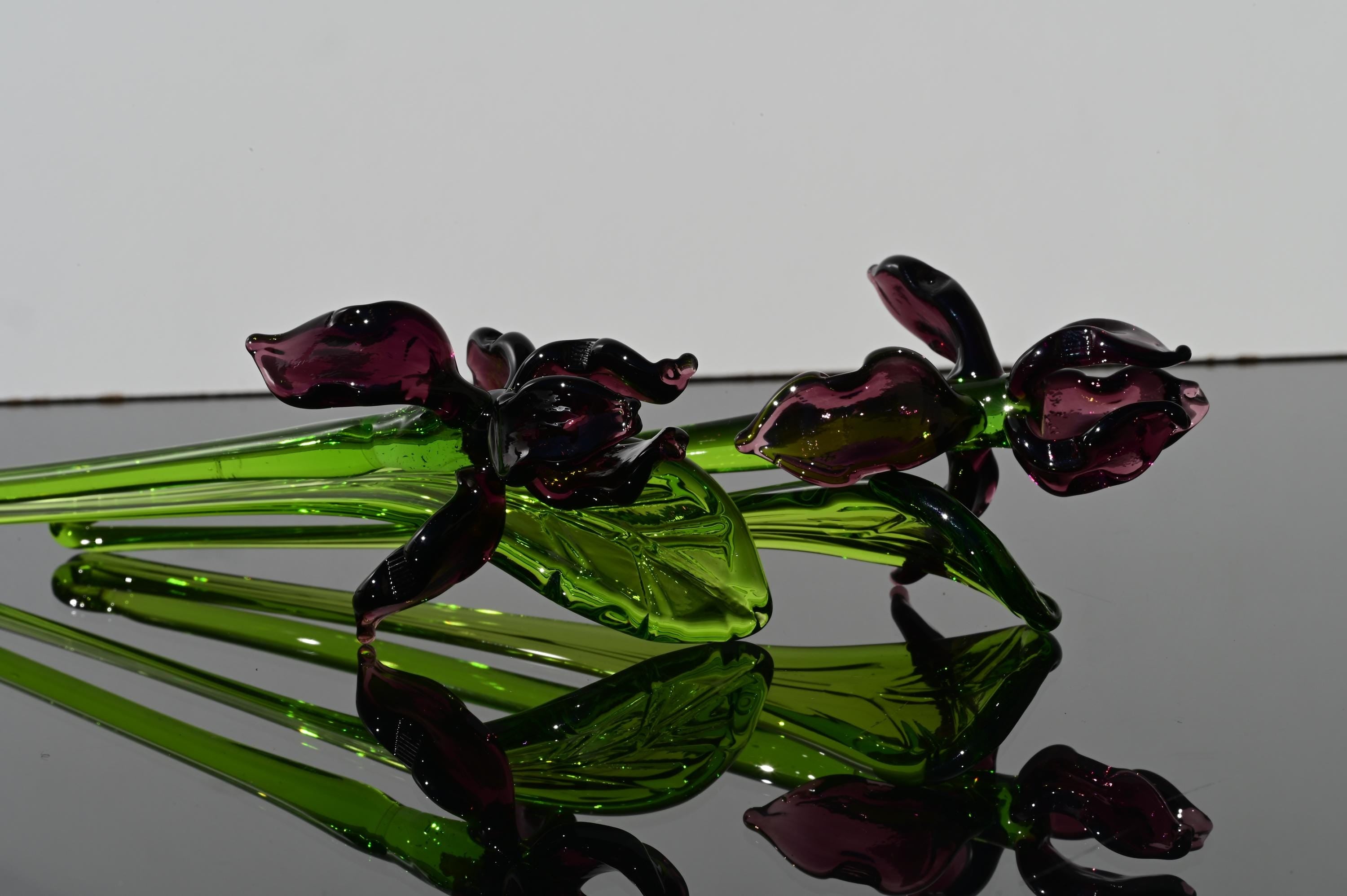 "Seraphina" Purple Glass Iris