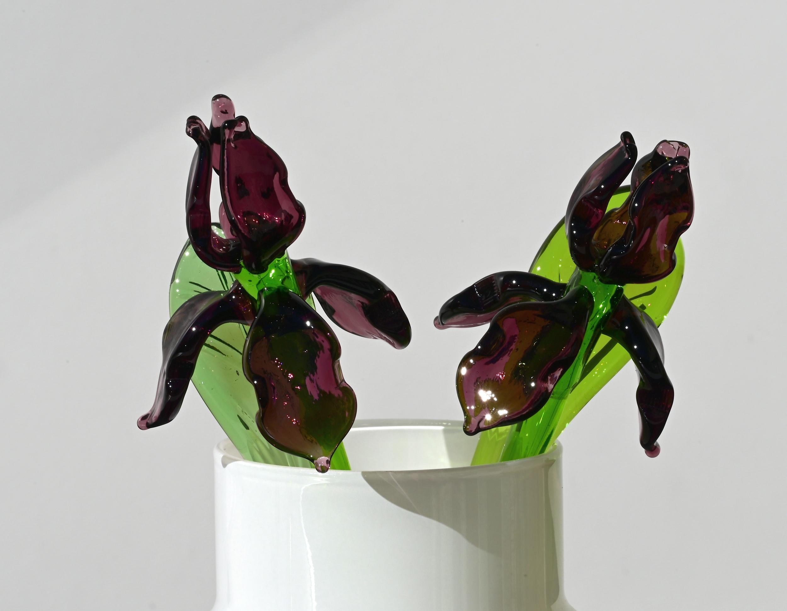 "Seraphina" Purple Glass Iris