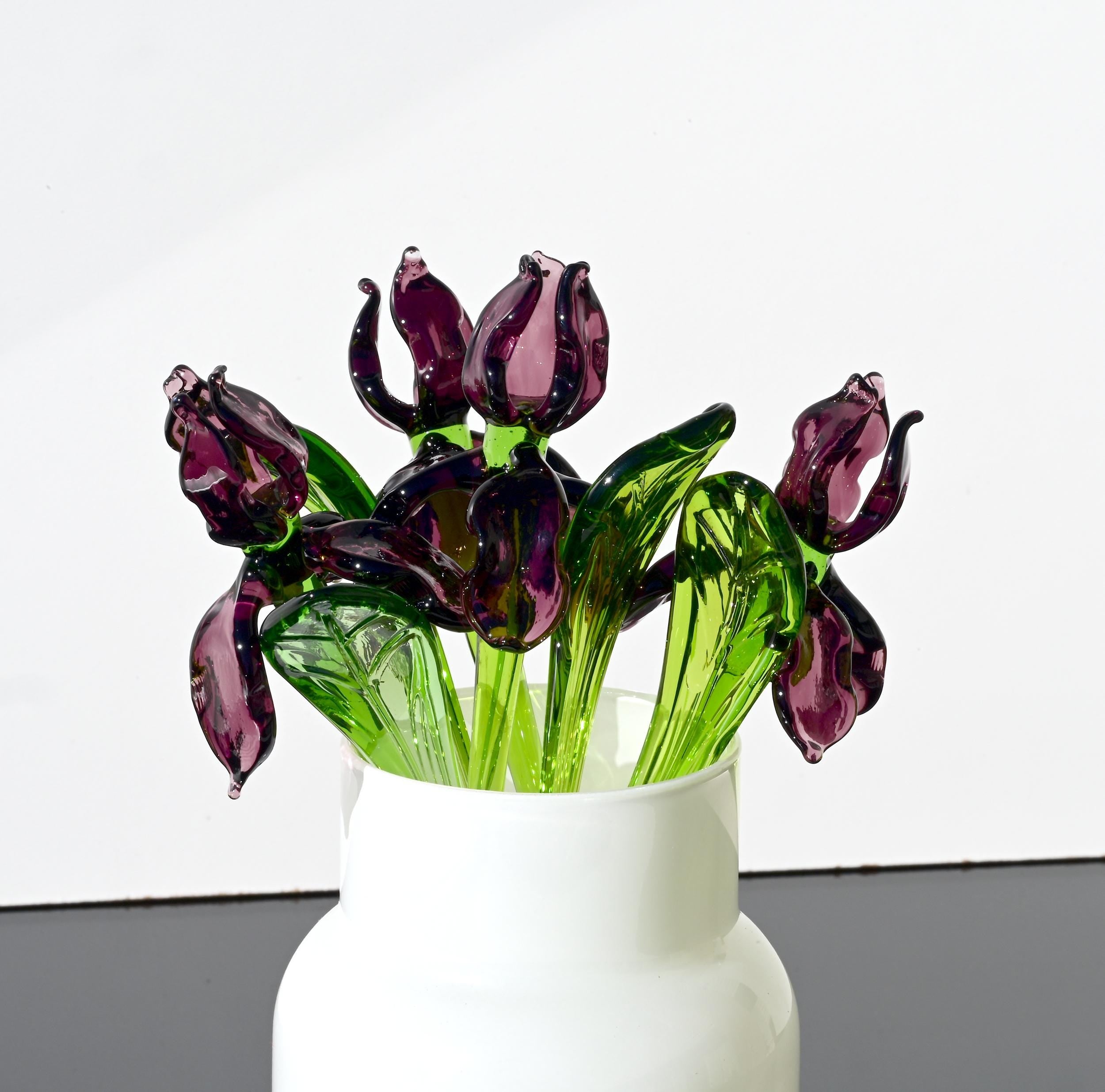 "Seraphina" Purple Glass Iris