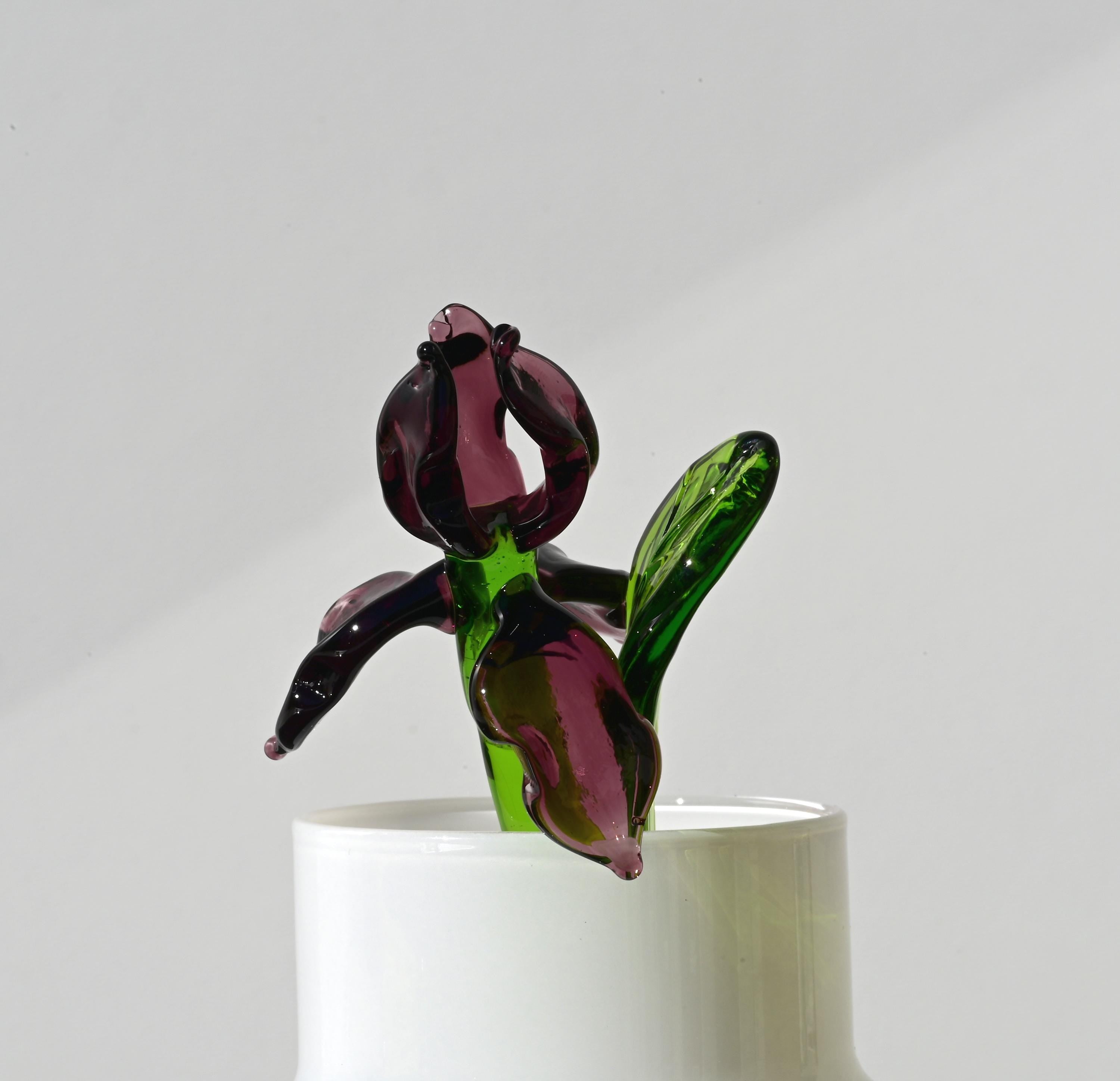 "Seraphina" Purple Glass Iris