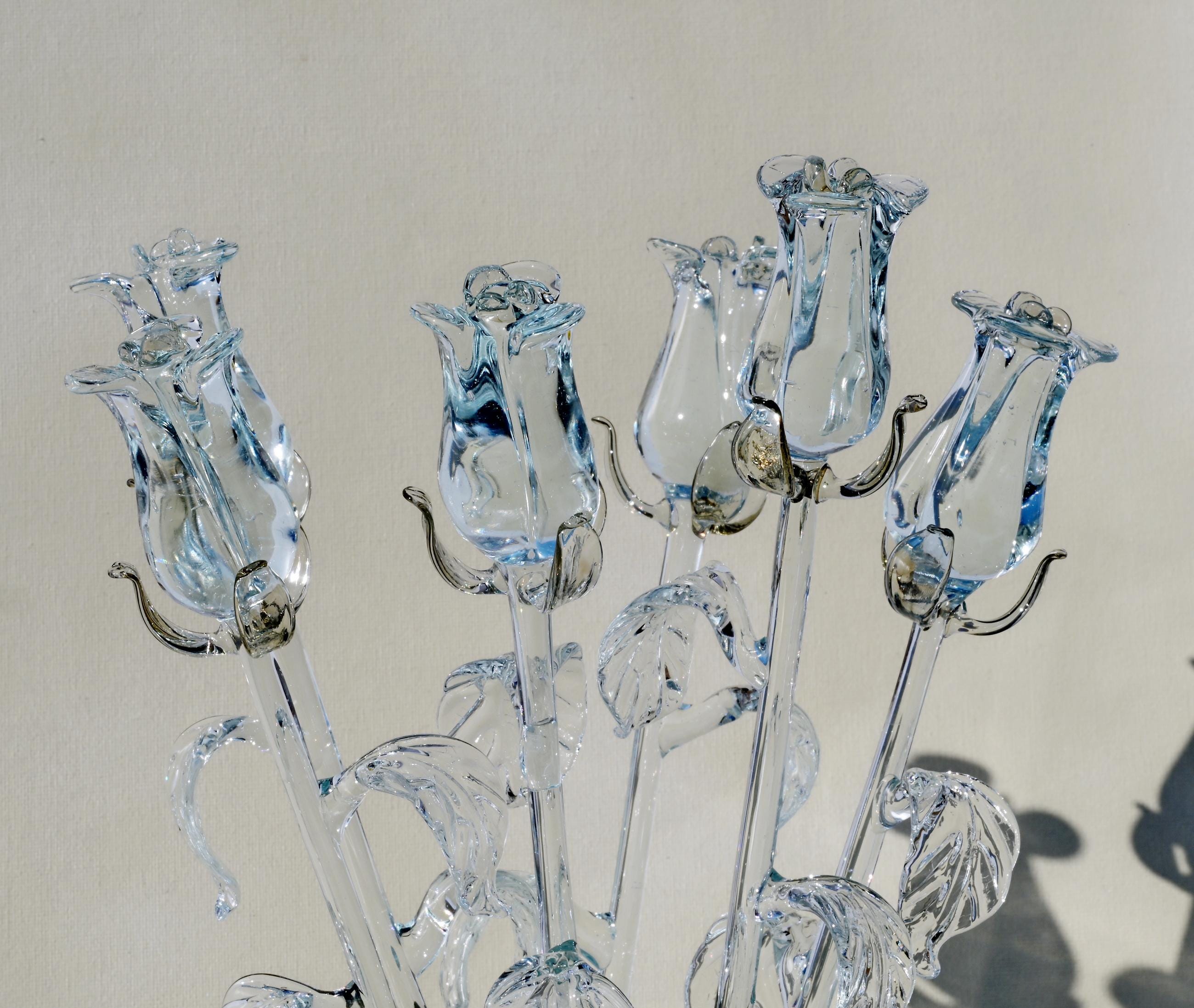 "Vera" Clear Rose Flower