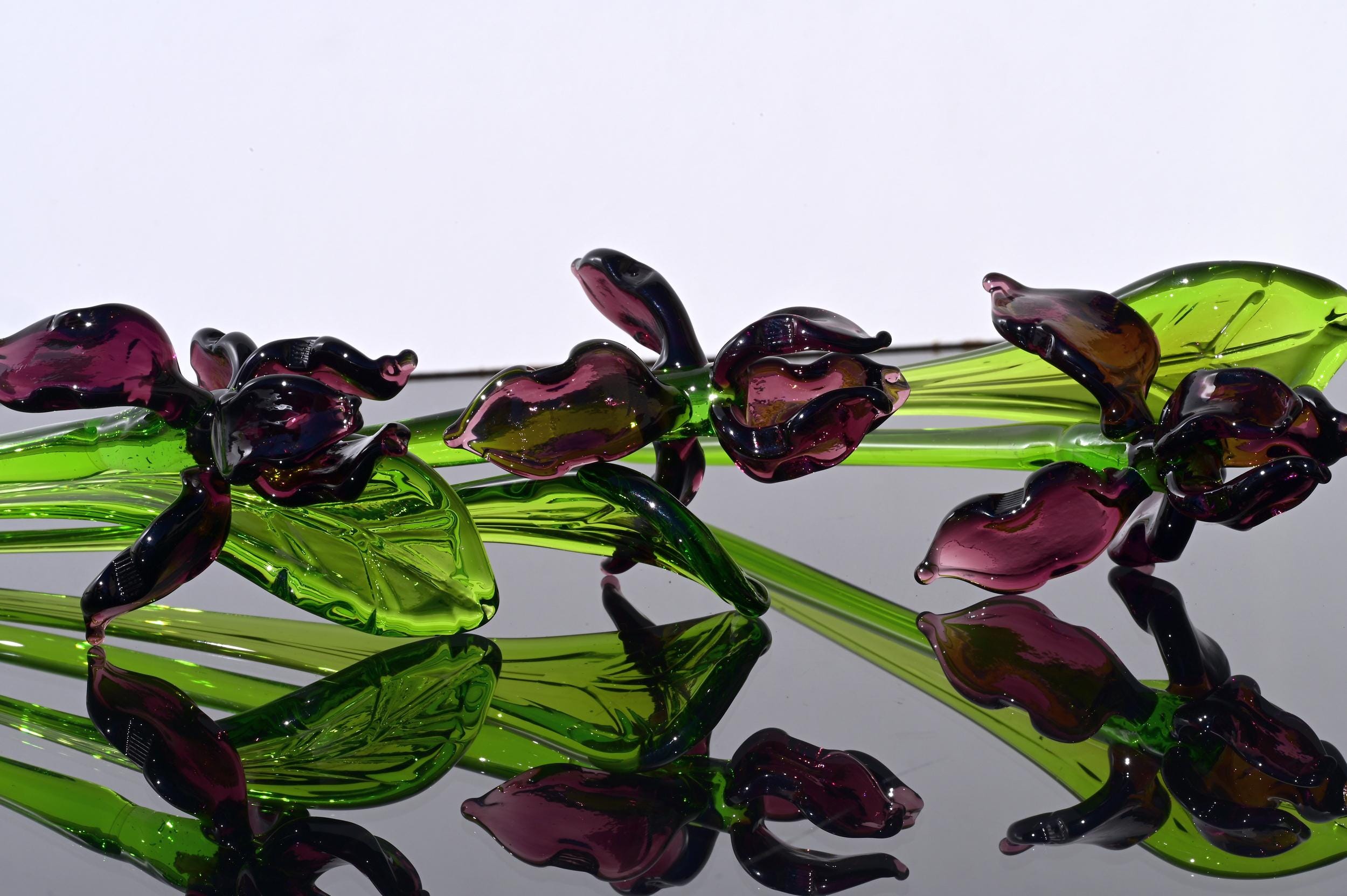 "Seraphina" Purple Glass Iris