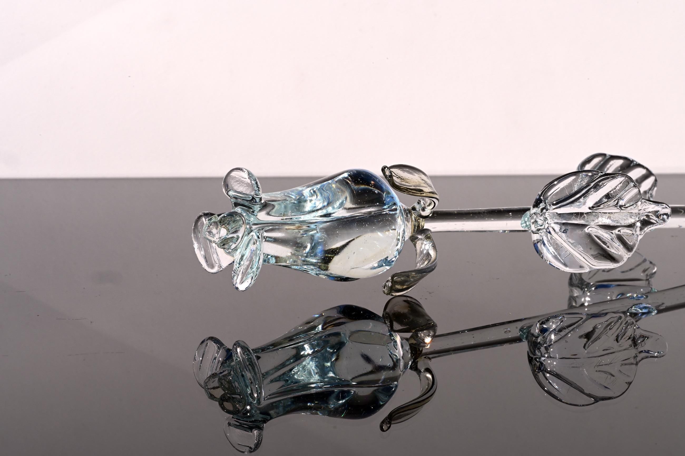"Vera" Clear Rose Flower