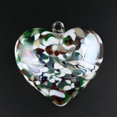 Carpathi Heart Ornament Collection: Hand-Blown Crystal Set of Four