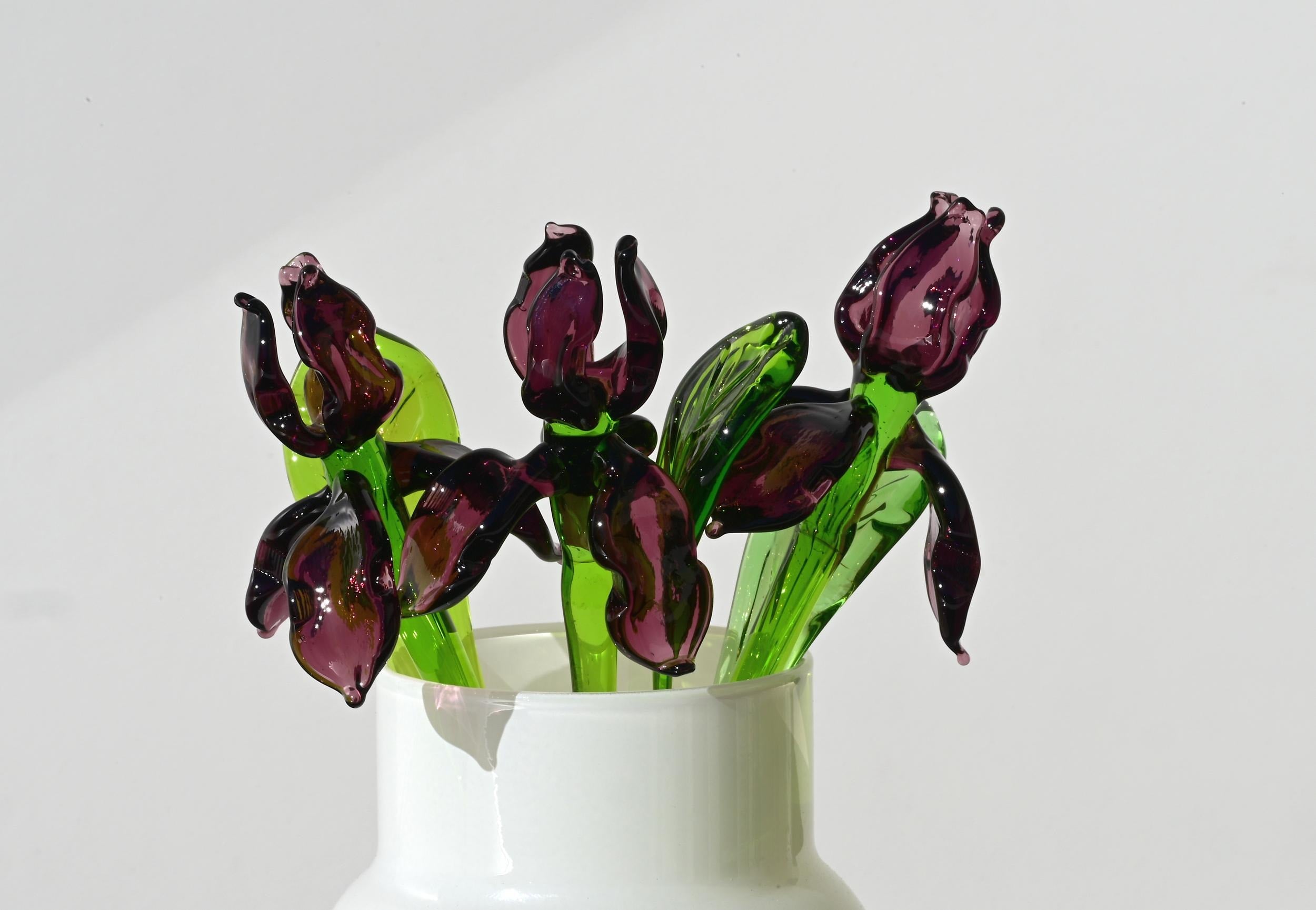 "Seraphina" Purple Glass Iris