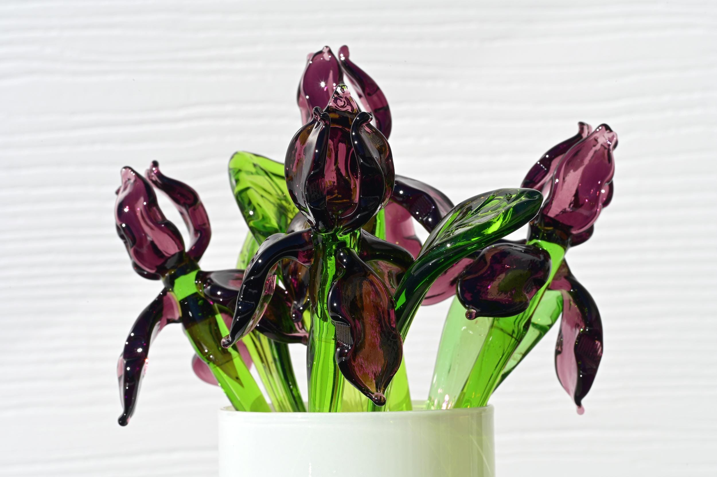 "Seraphina" Purple Glass Iris