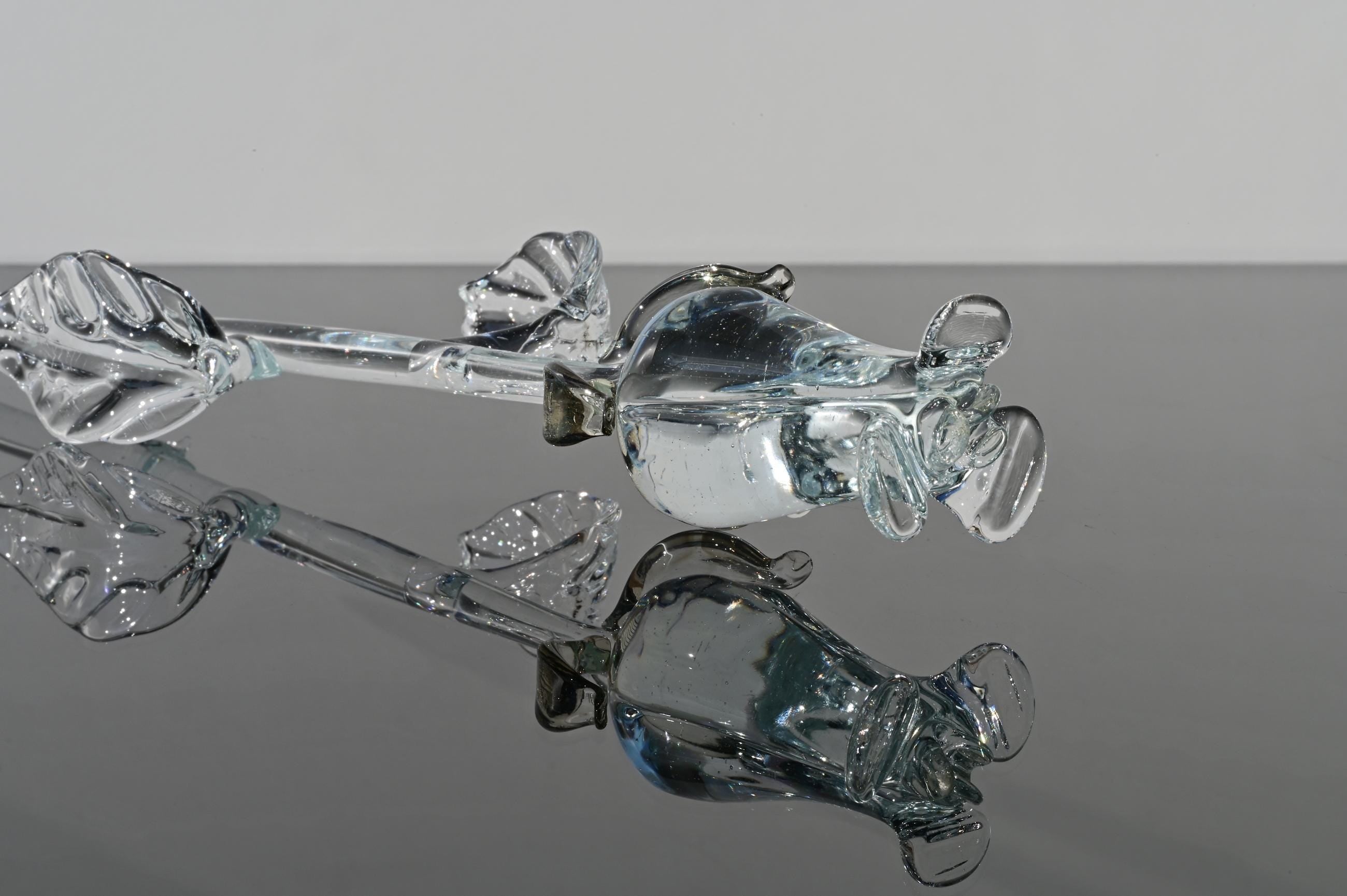 "Vera" Clear Rose Flower